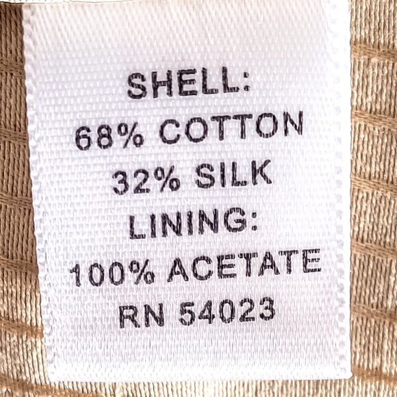 Banana Republic Golden Tan Cotton Silk Military Safari Jacket - Picture 5 of 6